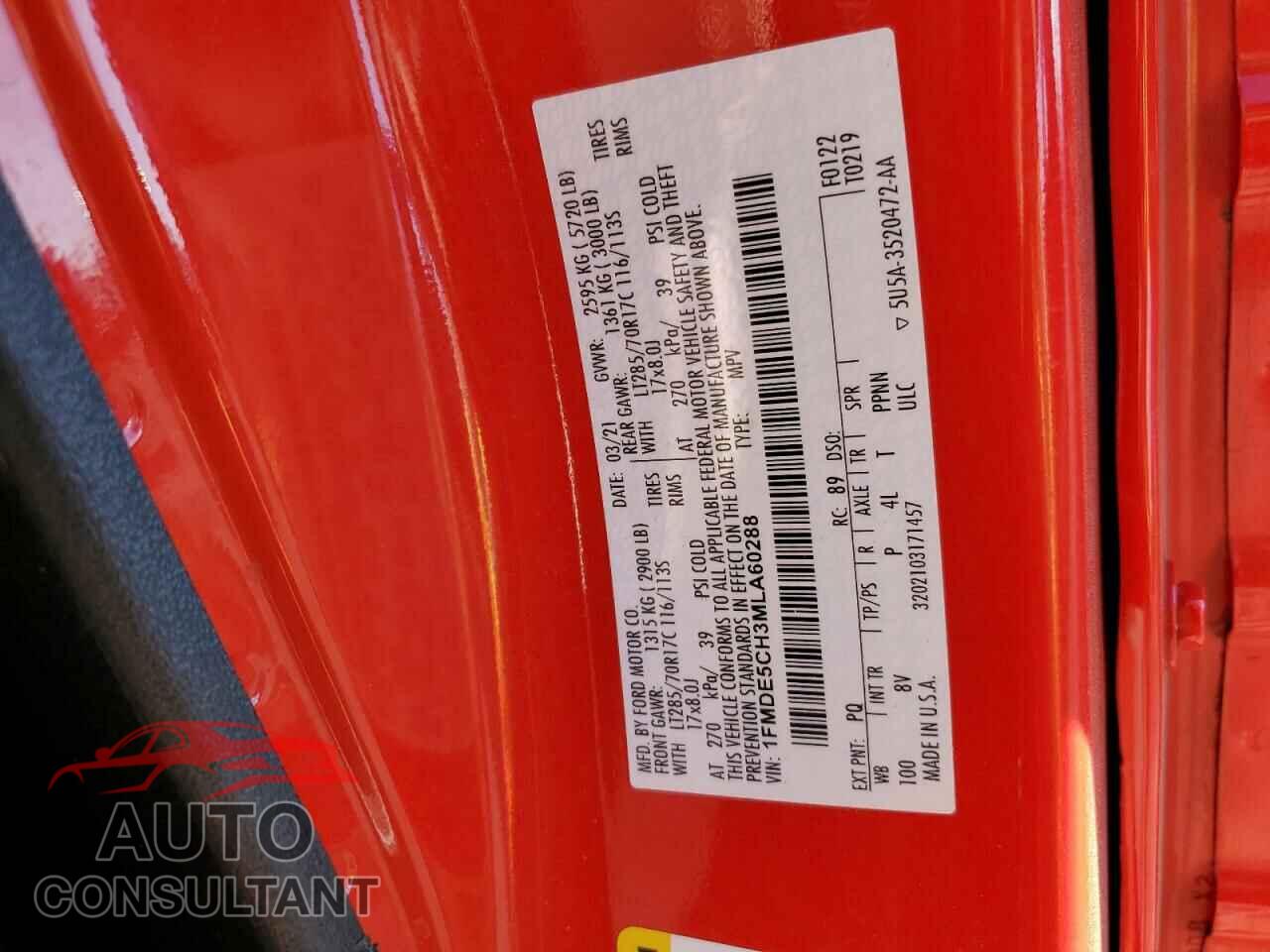 FORD BRONCO 2021 - 1FMDE5CH3MLA60288