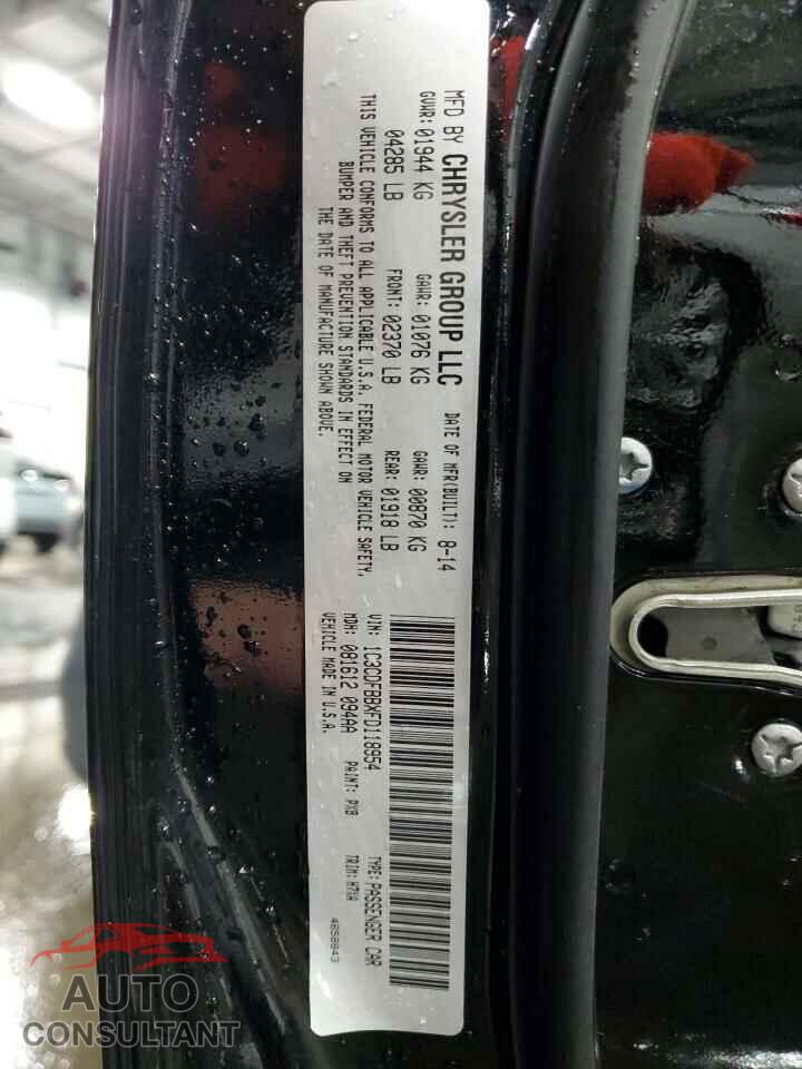 DODGE DART 2015 - 1C3CDFBBXFD118954