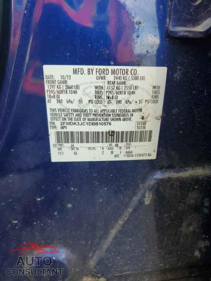 FORD EDGE 2013 - 2FMDK3JC1DBB10576