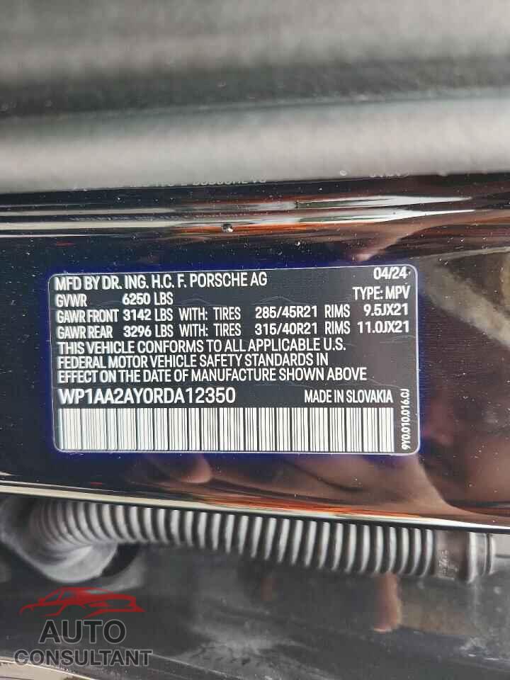 PORSCHE CAYENNE 2024 - WP1AA2AY0RDA12350