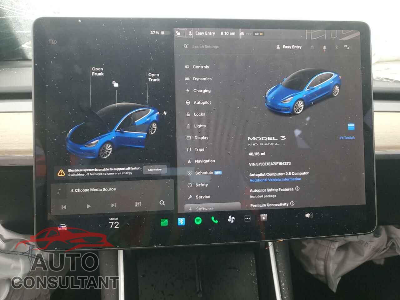 TESLA MODEL 3 2018 - 5YJ3E1EA7JF164273