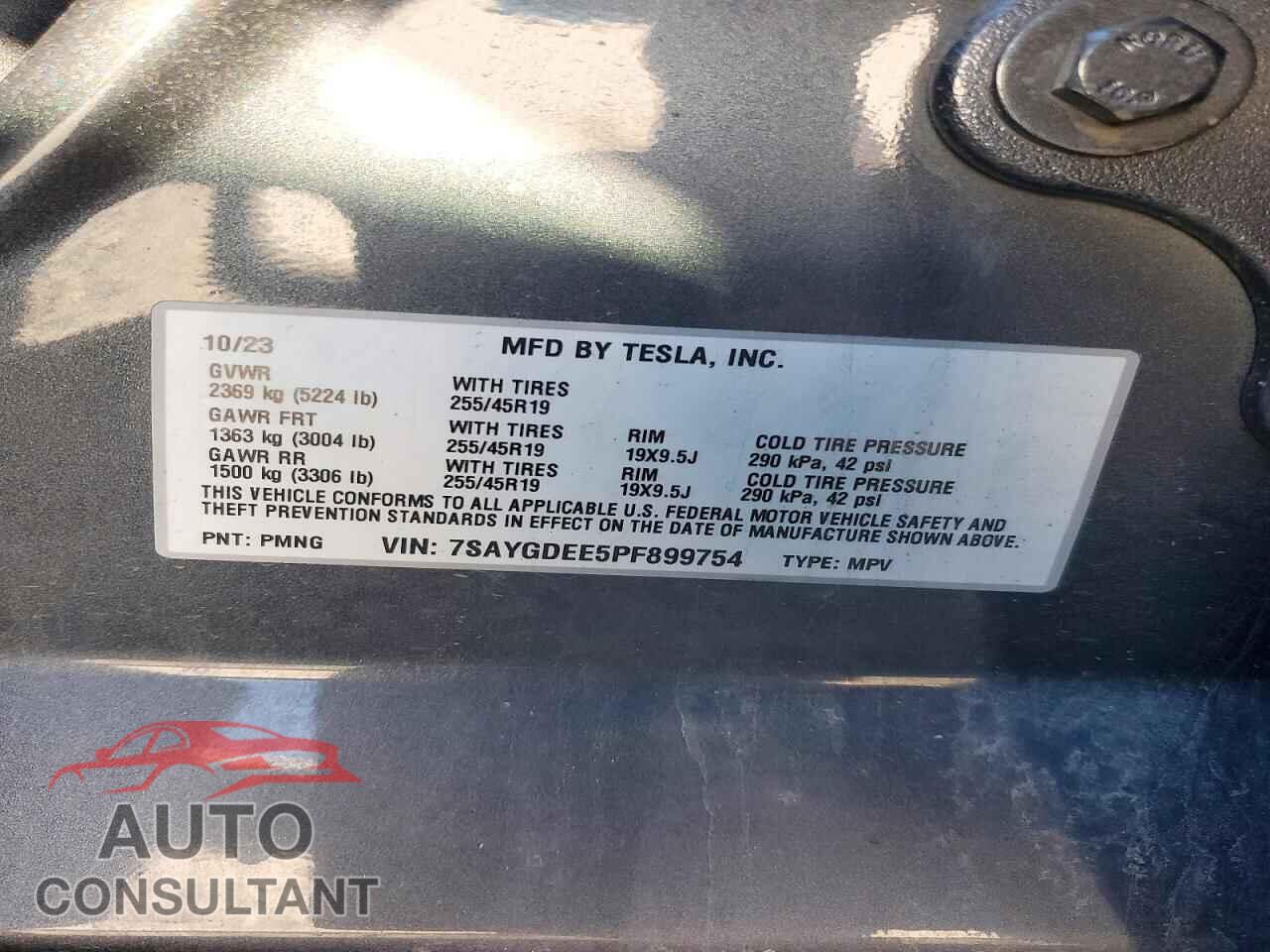 TESLA MODEL Y 2023 - 7SAYGDEE5PF899754