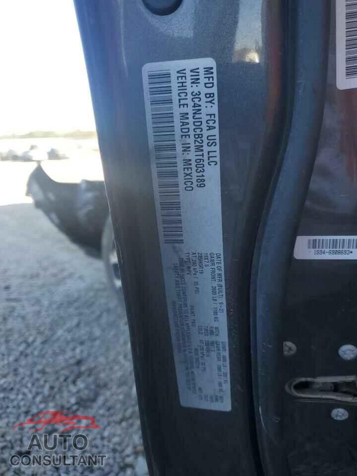 JEEP COMPASS 2021 - 3C4NJDCB2MT603189
