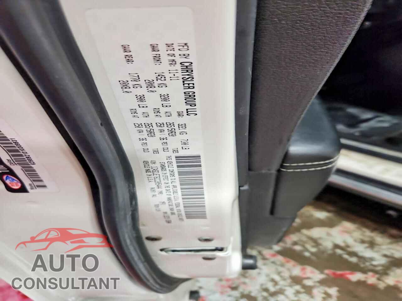 DODGE DURANGO 2012 - 1C4SDJET6CC205444