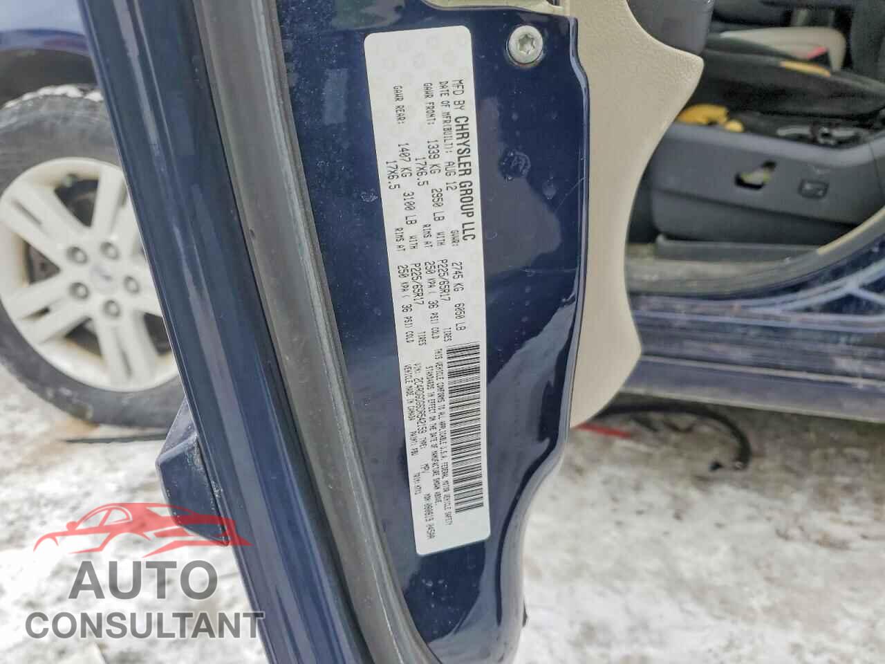 DODGE CARAVAN 2013 - 2C4RDGDG6DR542159