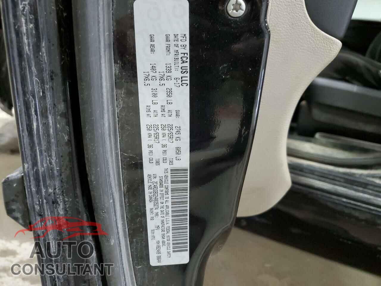 DODGE CARAVAN 2017 - 2C4RDGBG2HR835274