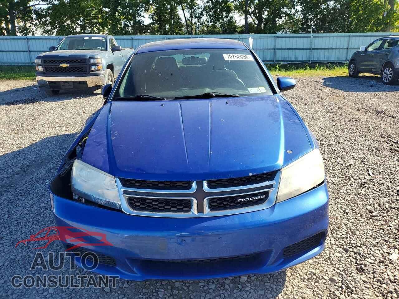 DODGE AVENGER 2012 - 1C3CDZCB2CN178474