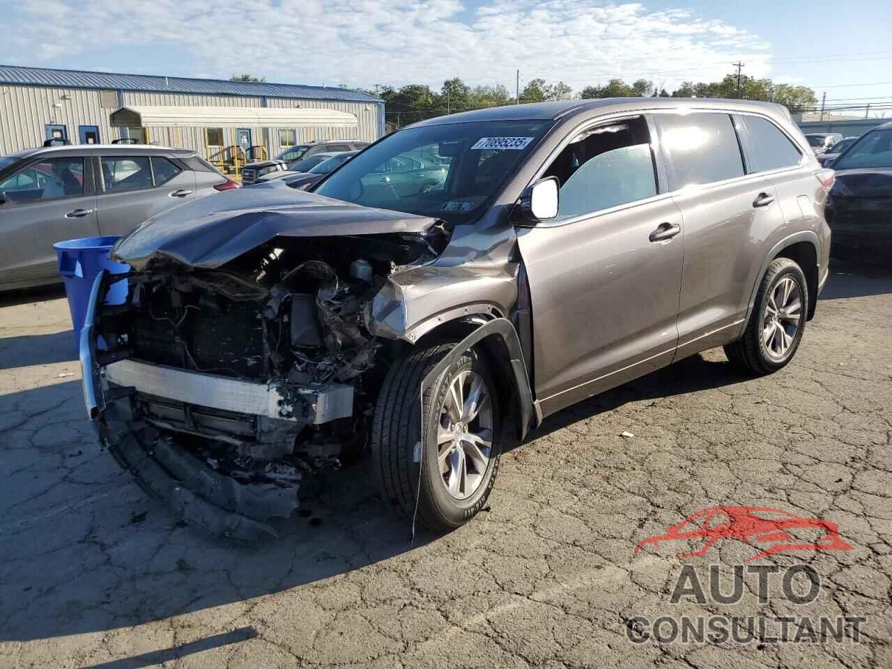 TOYOTA HIGHLANDER 2015 - 5TDBKRFH4FS145164