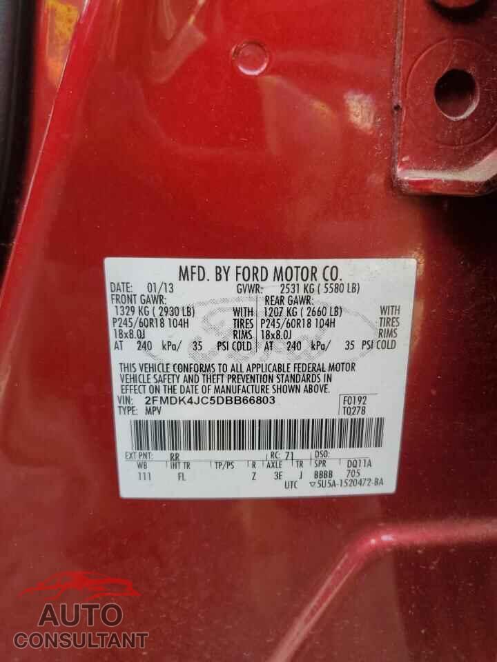 FORD EDGE 2013 - 2FMDK4JC5DBB66803