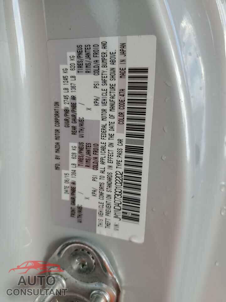 MAZDA MX5 2016 - JM1NDAD73G0102202