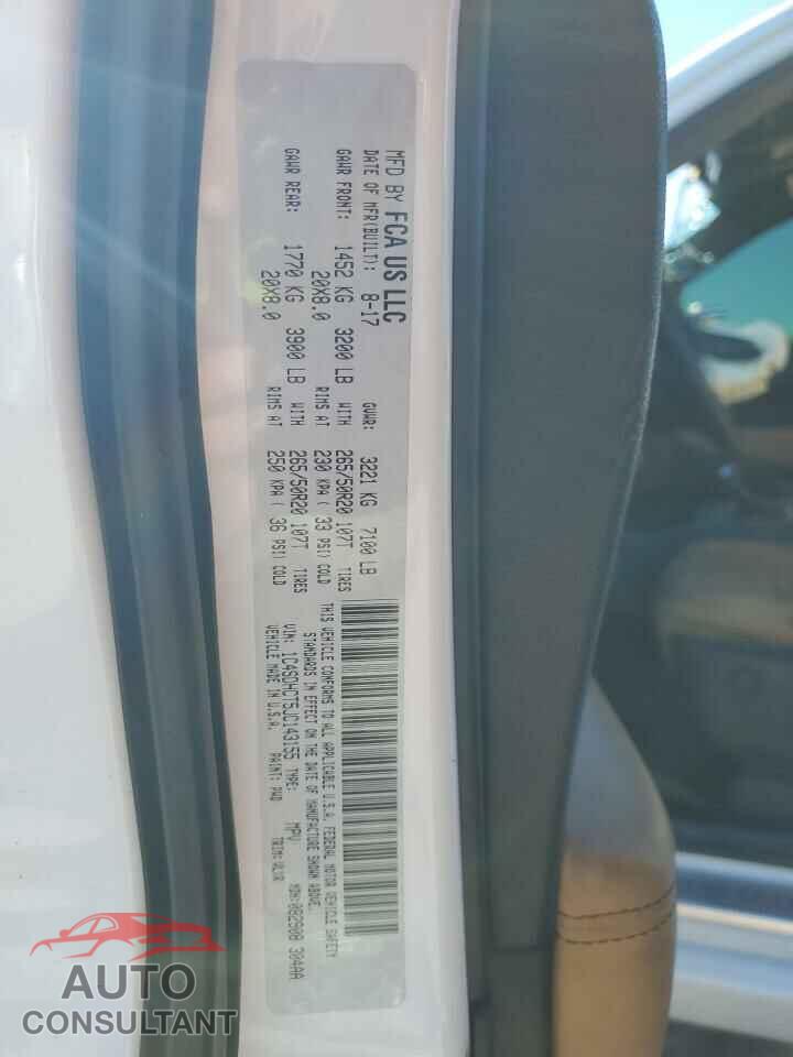 DODGE DURANGO 2018 - 1C4SDHCT5JC143155