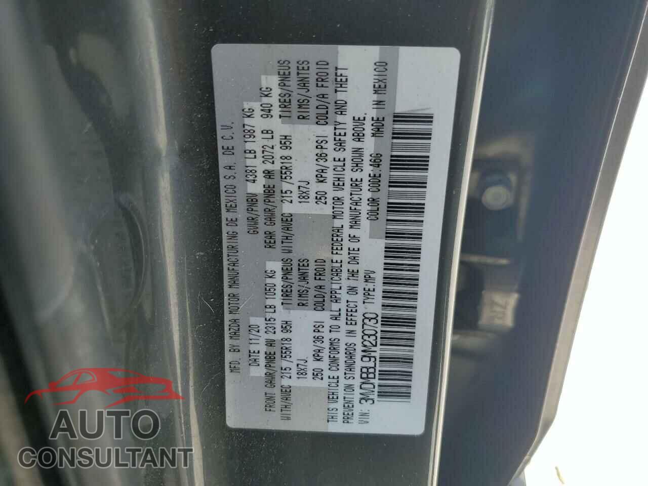 MAZDA CX30 2021 - 3MVDMBBL9MM230730