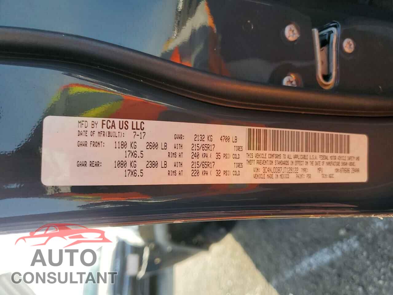 JEEP COMPASS 2018 - 3C4NJDDB7JT129122