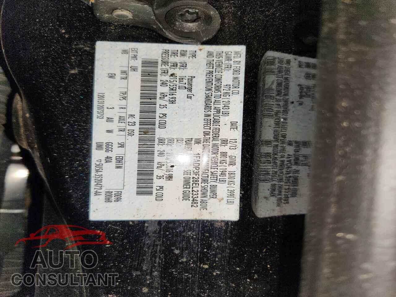 FORD FOCUS 2014 - 1FADP3F28EL233482