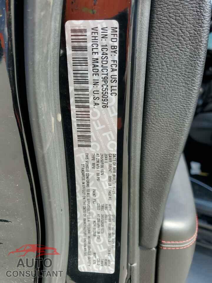 DODGE DURANGO 2023 - 1C4SDJCT9PC550976