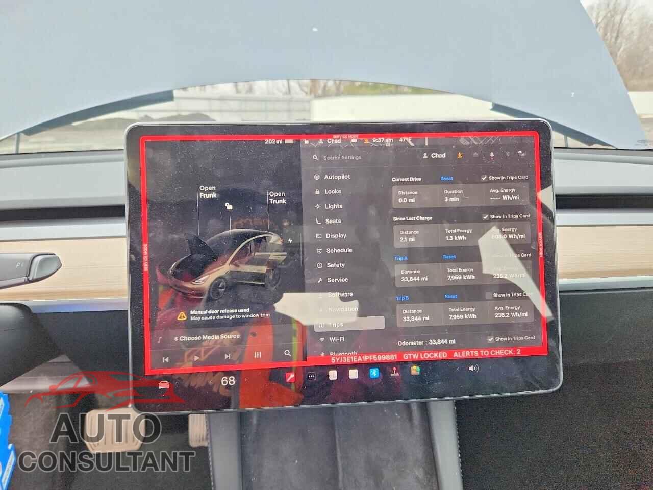 TESLA MODEL 3 2023 - 5YJ3E1EA1PF599881