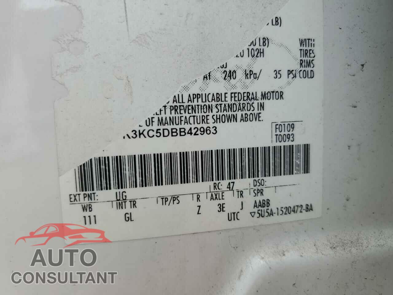 FORD EDGE 2013 - 2FMDK3KC5DBB42963
