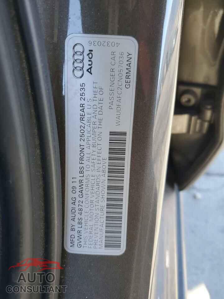 AUDI A6 2012 - WAUDFAFC2CN057036