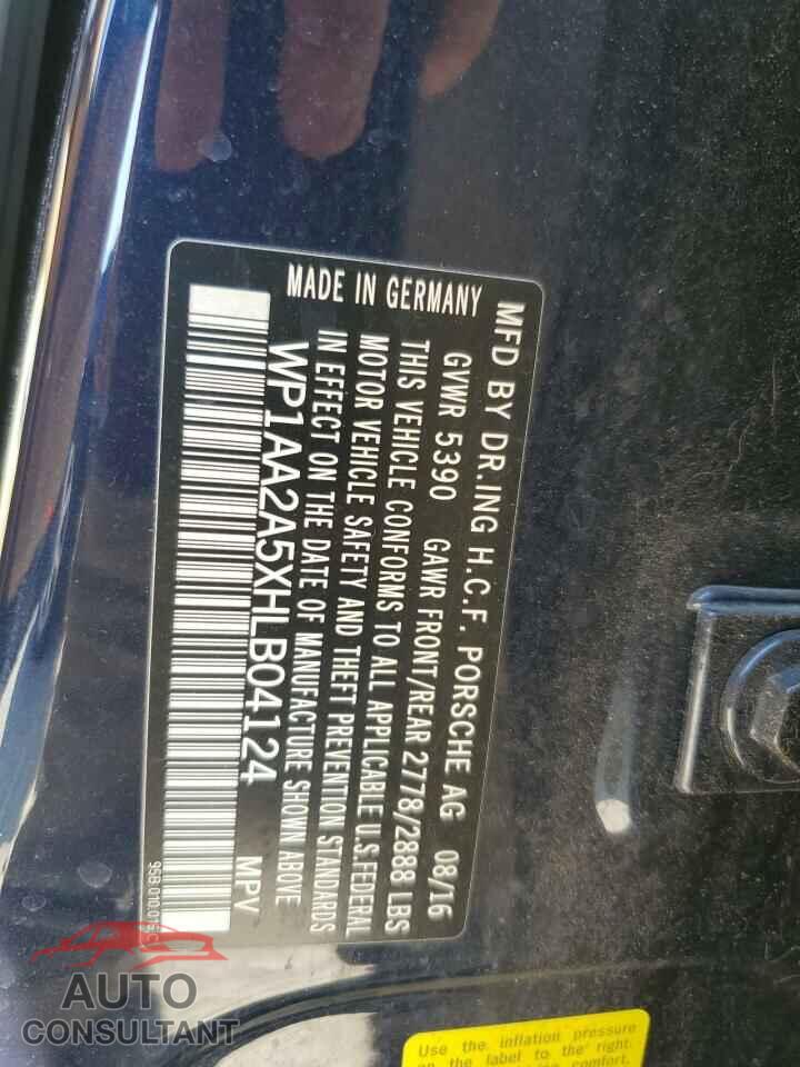 PORSCHE MACAN 2017 - WP1AA2A5XHLB04124