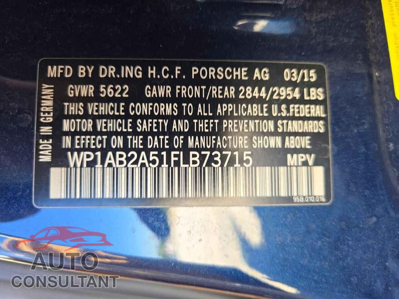 PORSCHE MACAN 2015 - WP1AB2A51FLB73715