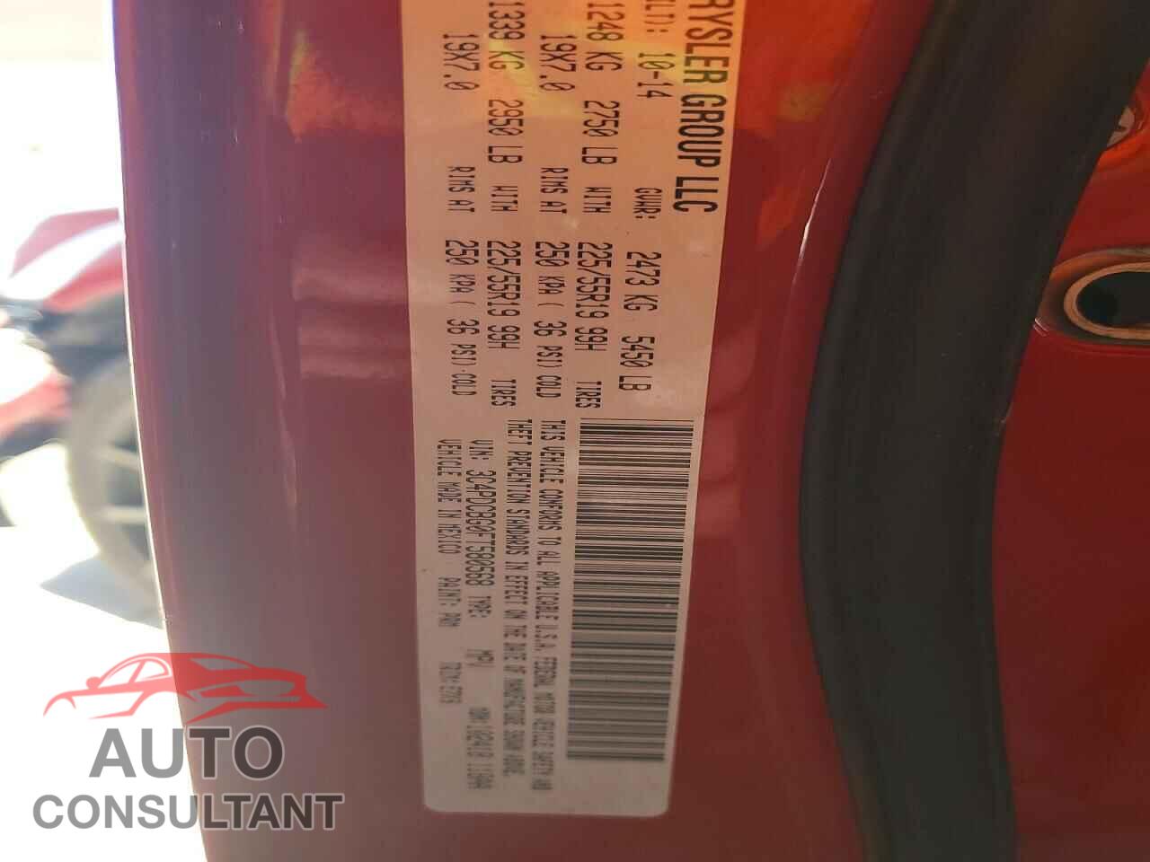 DODGE JOURNEY 2015 - 3C4PDCBG0FT580568