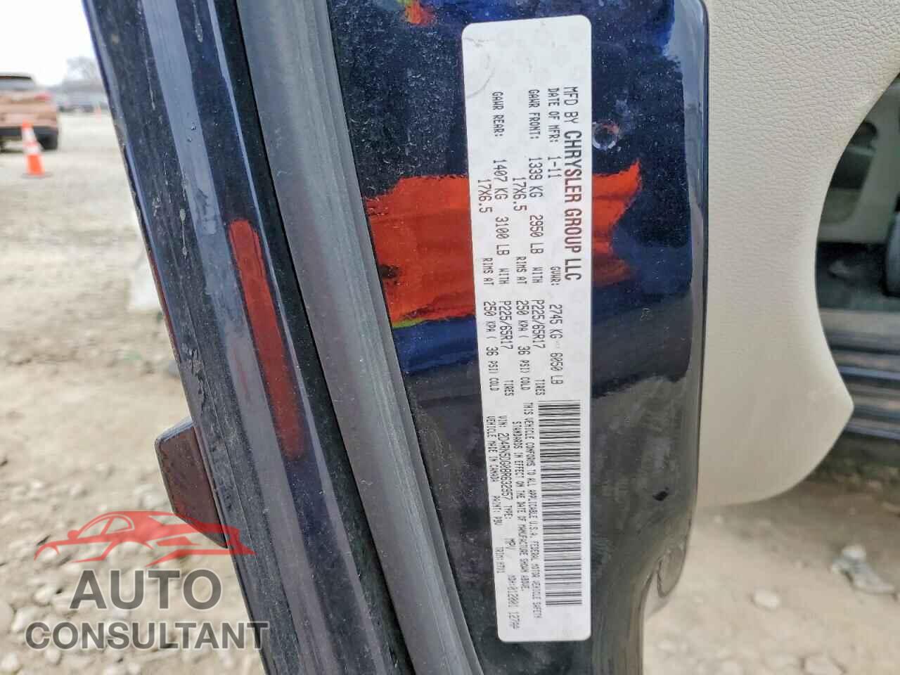 DODGE CARAVAN 2011 - 2D4RN5DG0BR632957