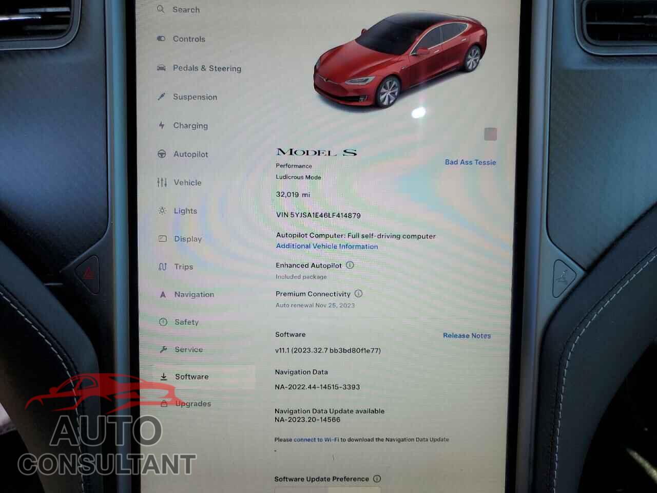 TESLA MODEL S 2020 - 5YJSA1E46LF414879