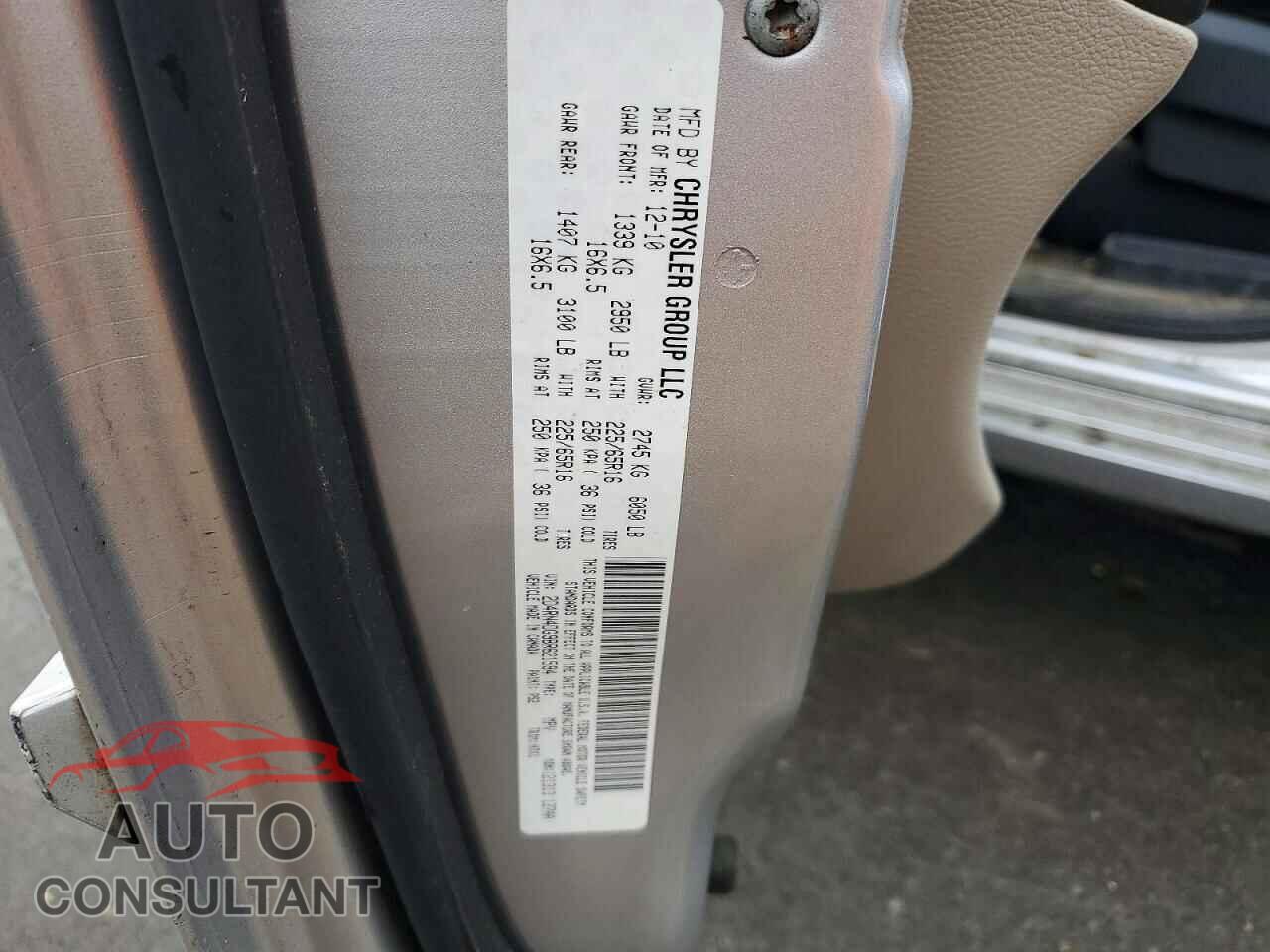 DODGE CARAVAN 2011 - 2D4RN4DG9BR621594