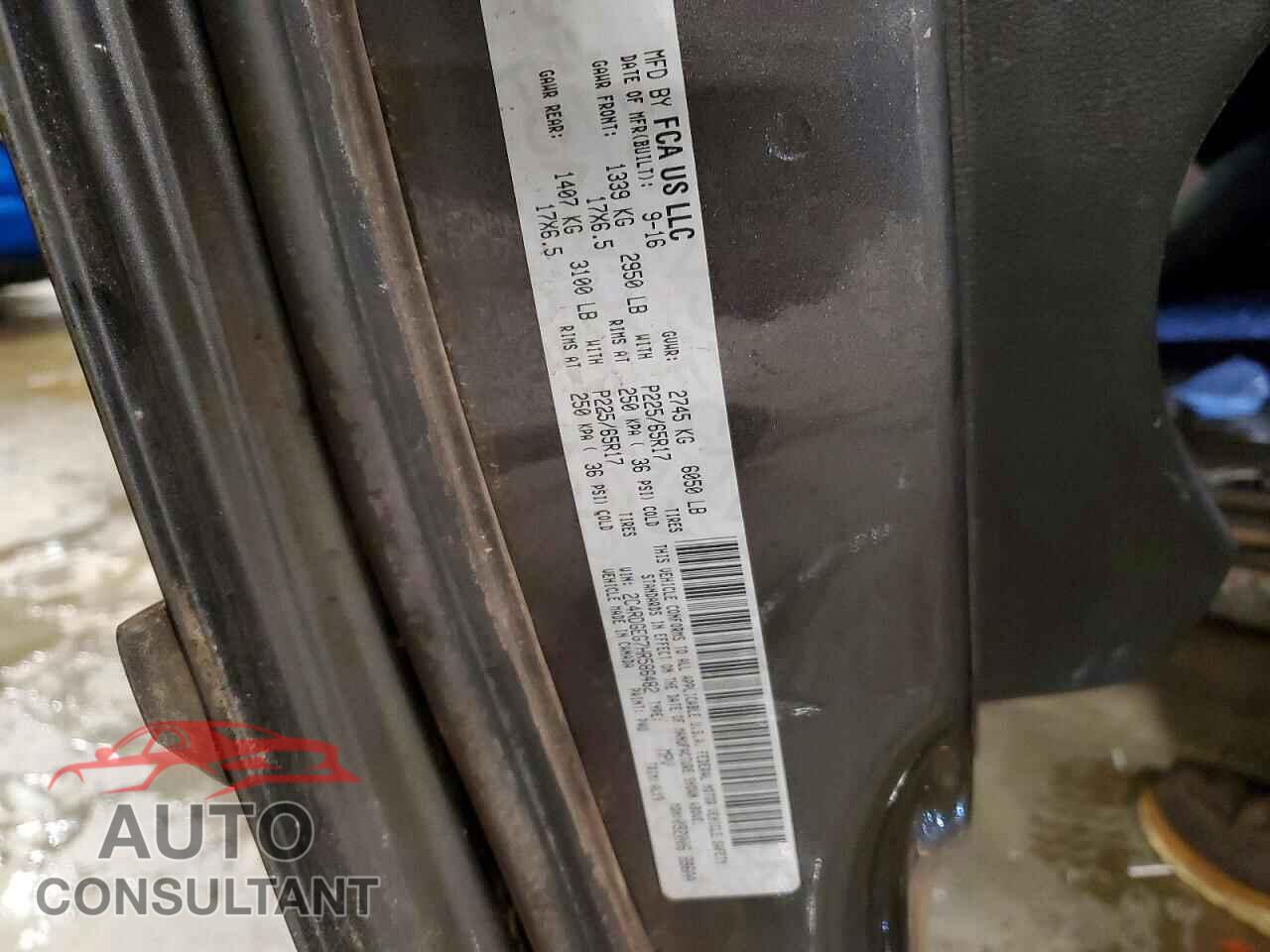 DODGE CARAVAN 2017 - 2C4RDGEG7HR586482