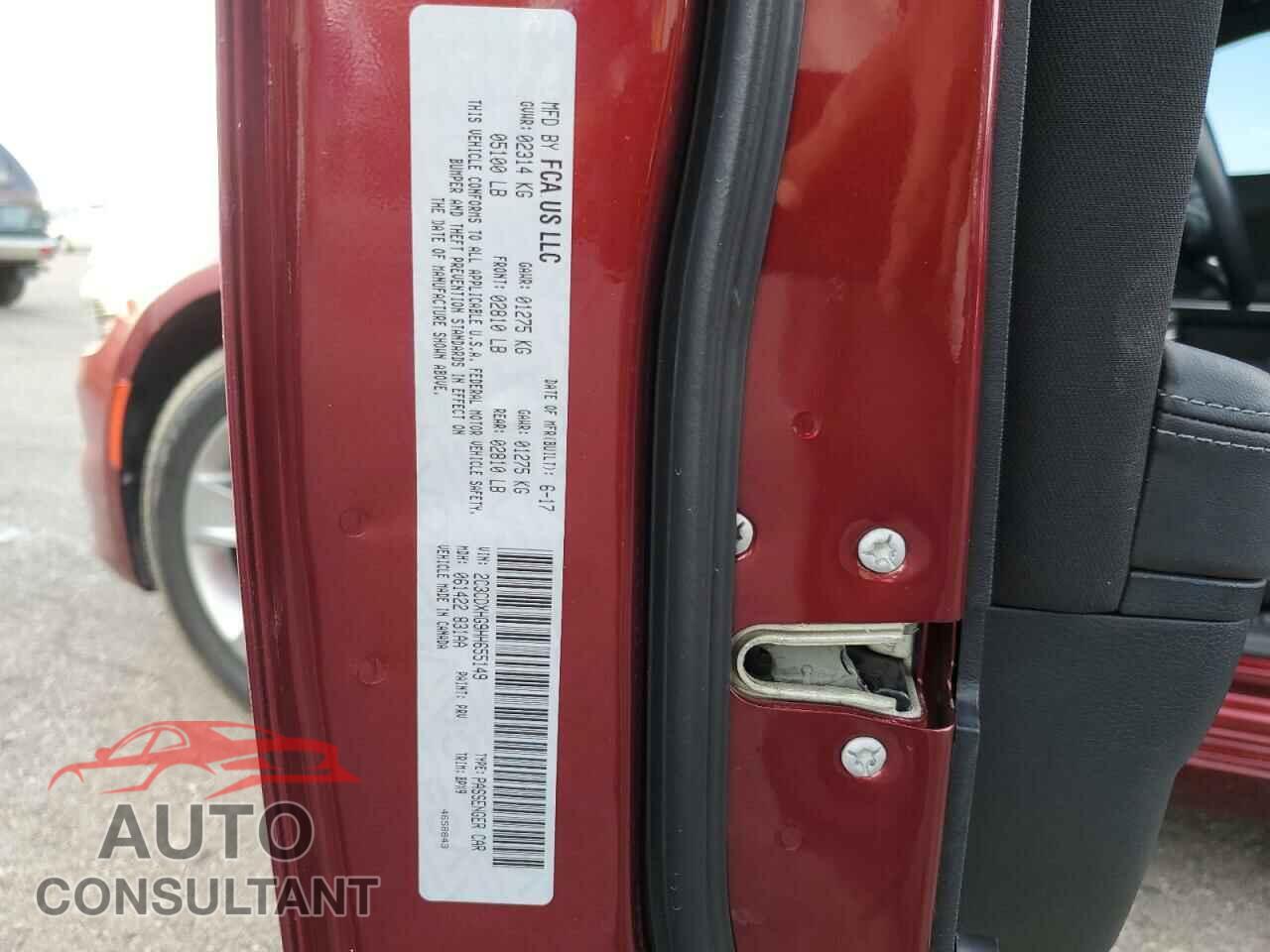 DODGE CHARGER 2017 - 2C3CDXHG9HH655149