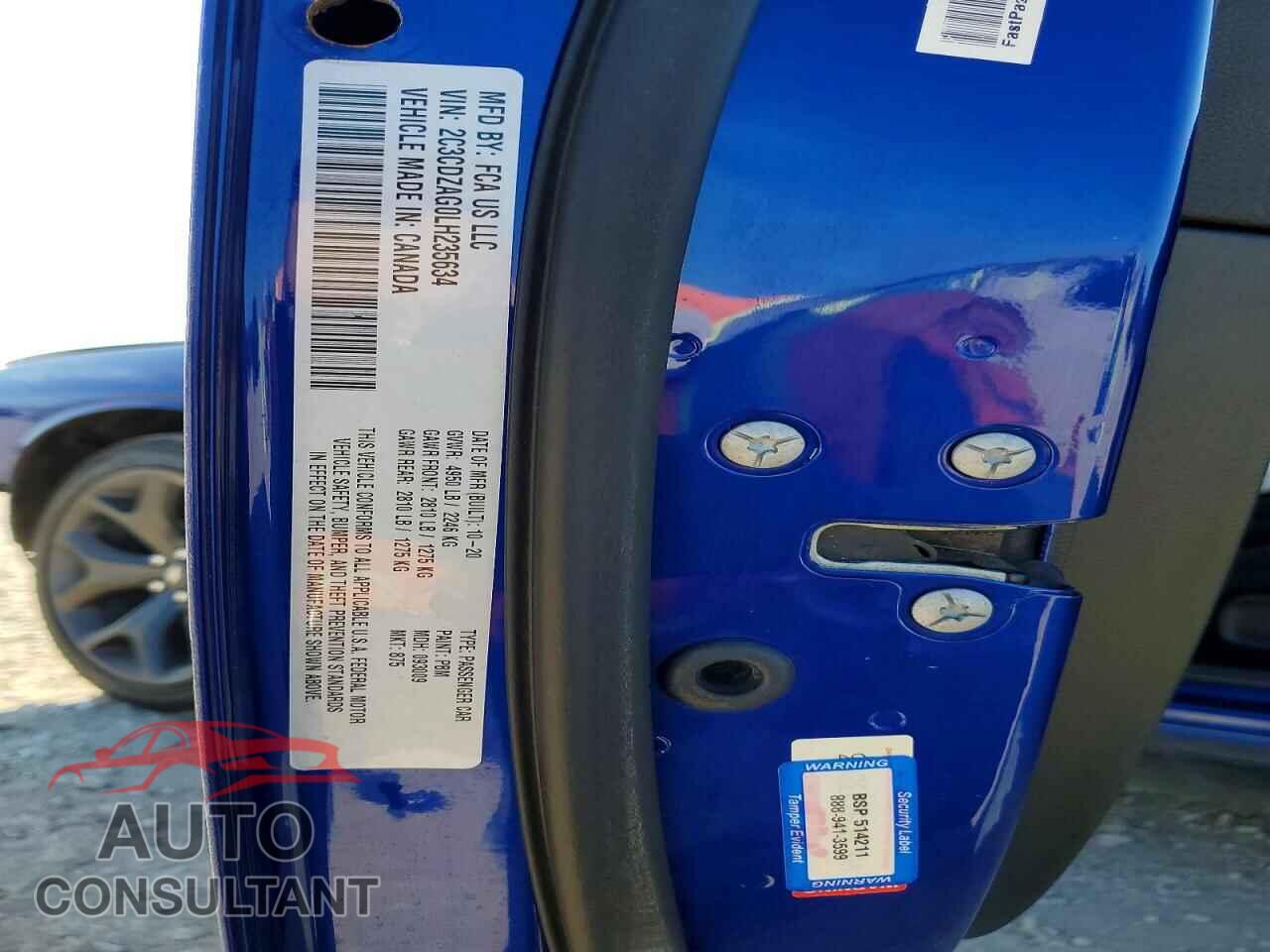 DODGE CHALLENGER 2020 - 2C3CDZAG0LH235634