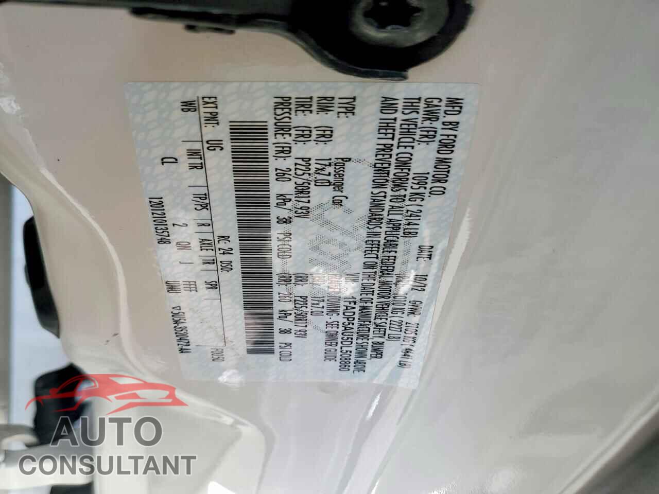 FORD CMAX 2013 - 1FADP5AU5DL508860
