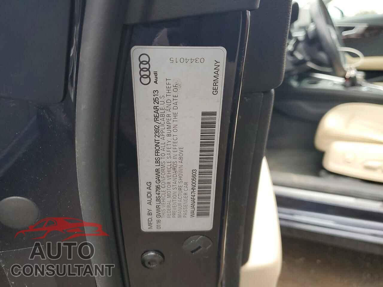 AUDI A4 2017 - WAUANAF47HN005603