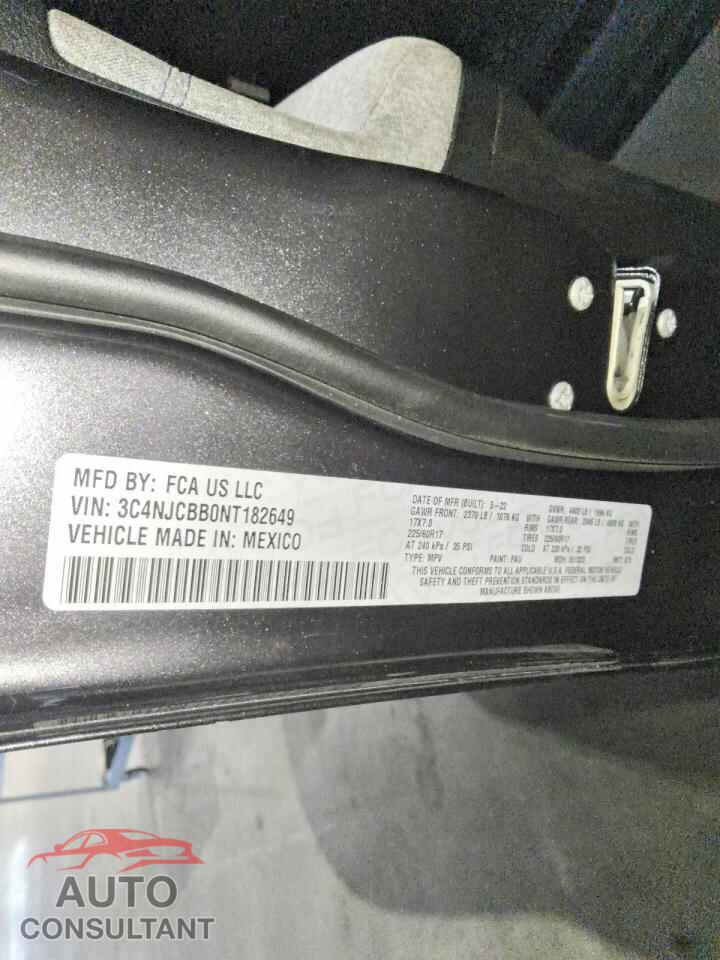 JEEP COMPASS 2022 - 3C4NJCBB0NT182649