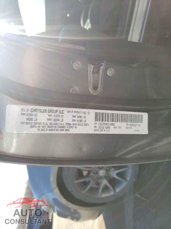 DODGE DART 2013 - 1C3CDFBH4DD142989