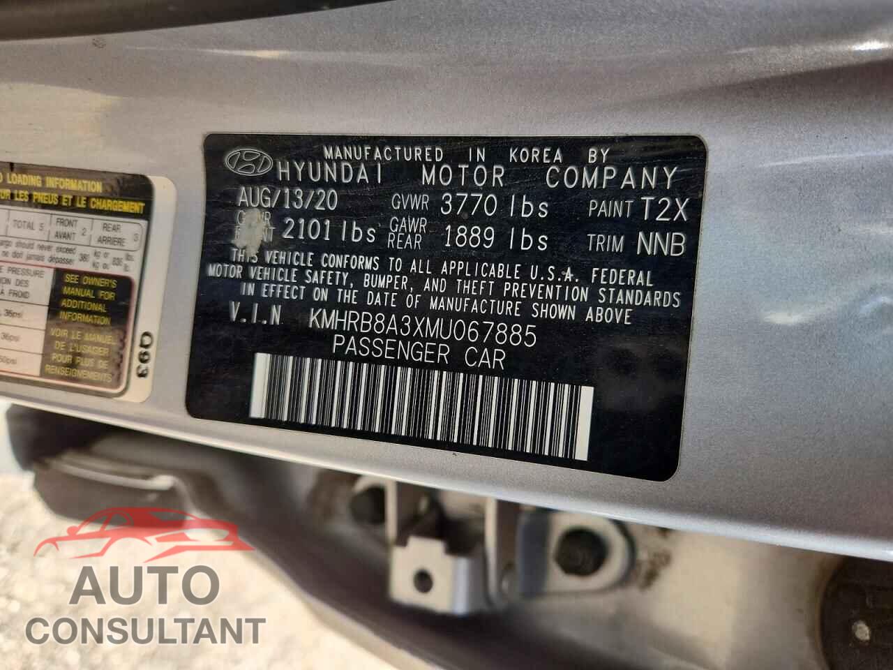 HYUNDAI VENUE 2021 - KMHRB8A3XMU067885