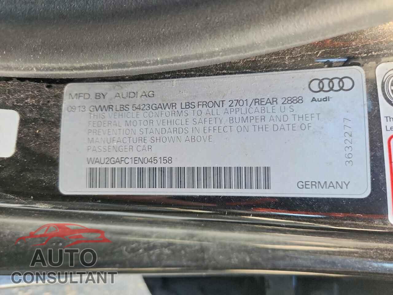 AUDI A7 2014 - WAU2GAFC1EN045158