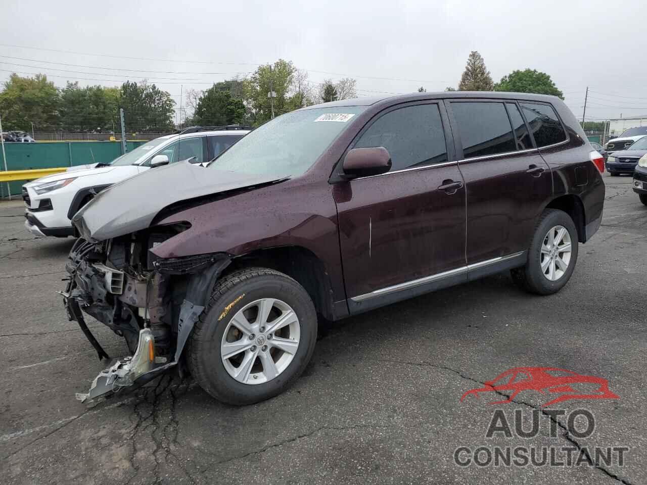TOYOTA HIGHLANDER 2012 - 5TDZA3EH2CS028291