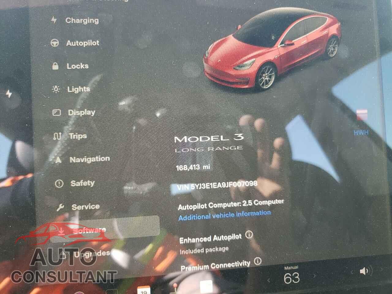 TESLA MODEL 3 2018 - 5YJ3E1EA9JF007098