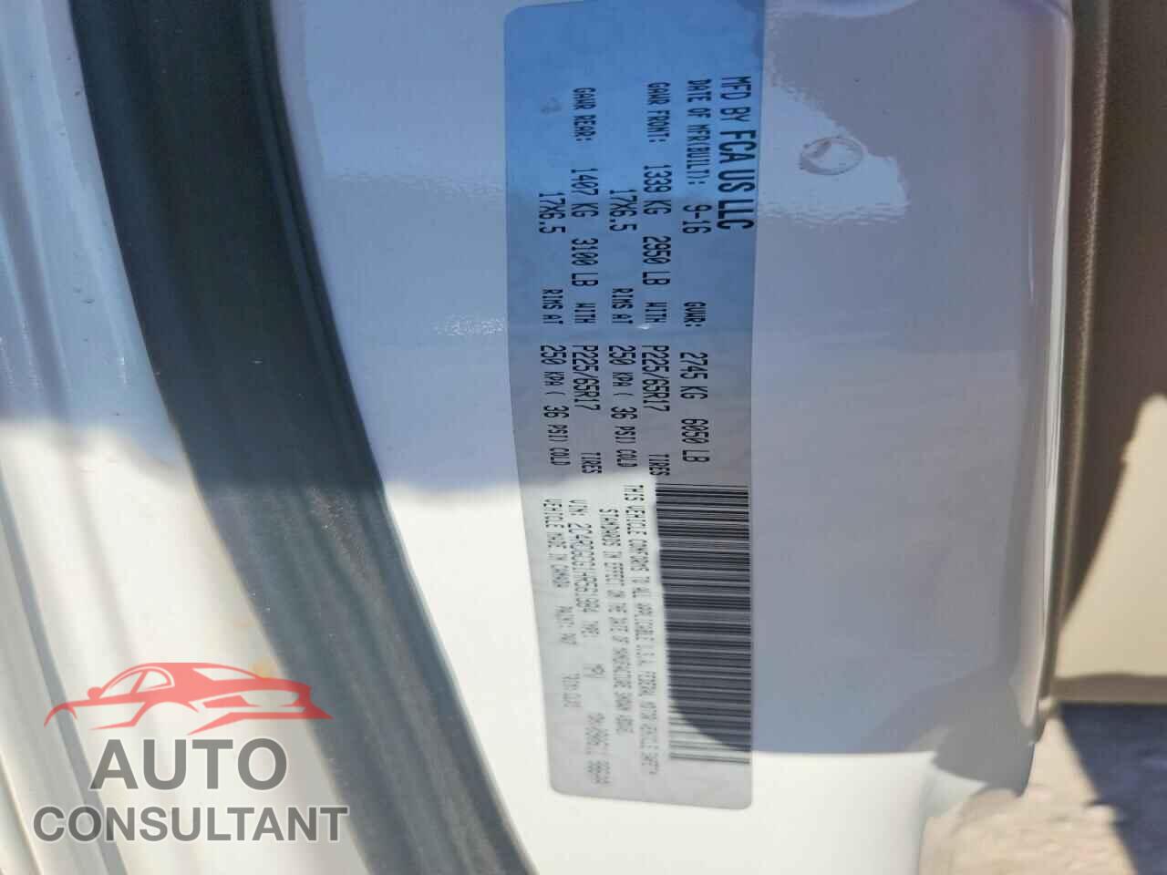 DODGE CARAVAN 2017 - 2C4RDGCG1HR561984
