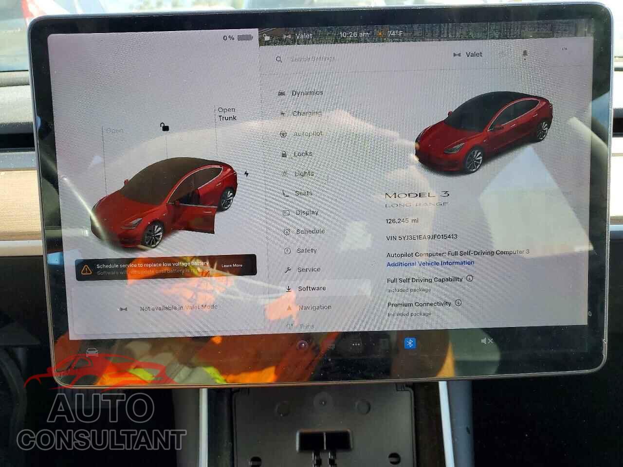 TESLA MODEL 3 2018 - 5YJ3E1EA9JF015413