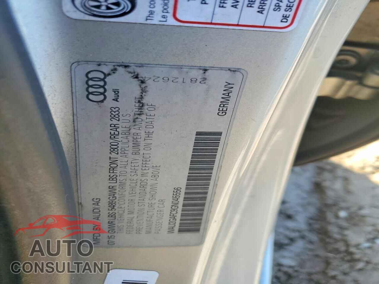 AUDI A7 2016 - WAU2GAFC9GN045556