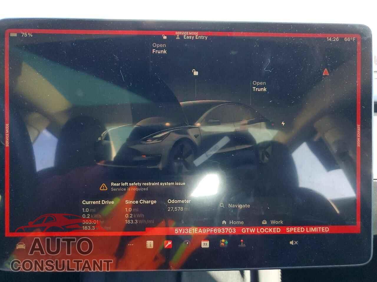 TESLA MODEL 3 2023 - 5YJ3E1EA9PF693703