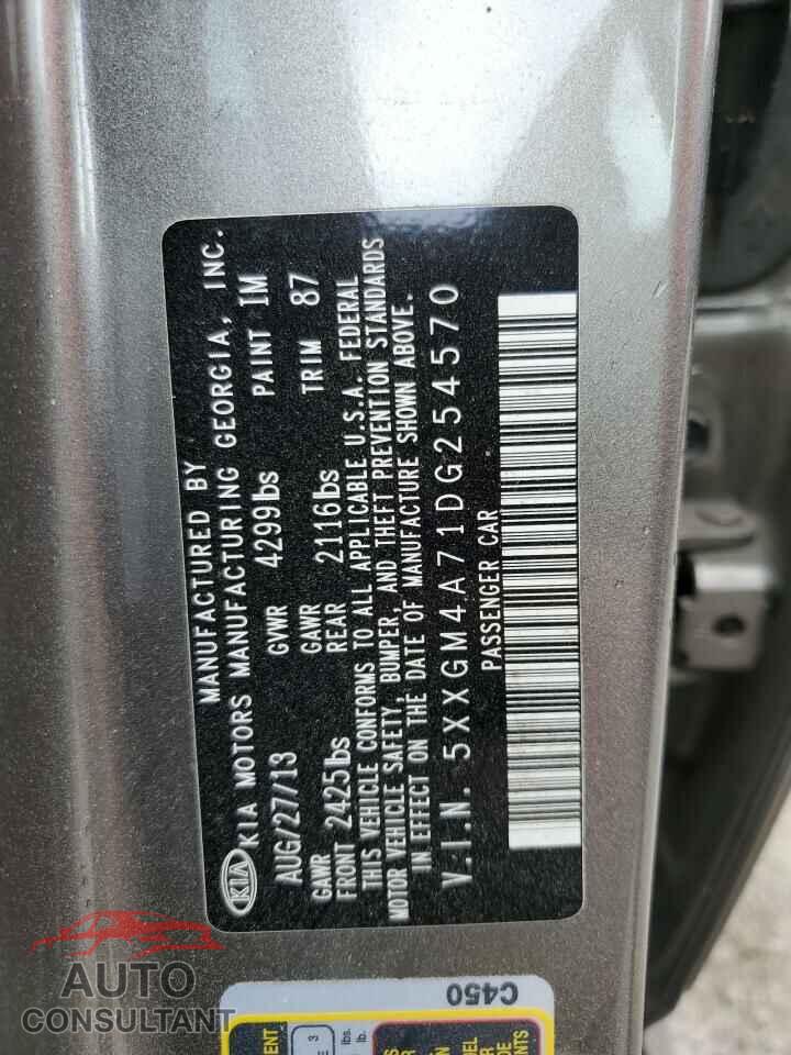 KIA OPTIMA 2013 - 5XXGM4A71DG254570