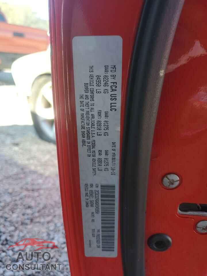 DODGE CHALLENGER 2016 - 2C3CDZAG0GH345850