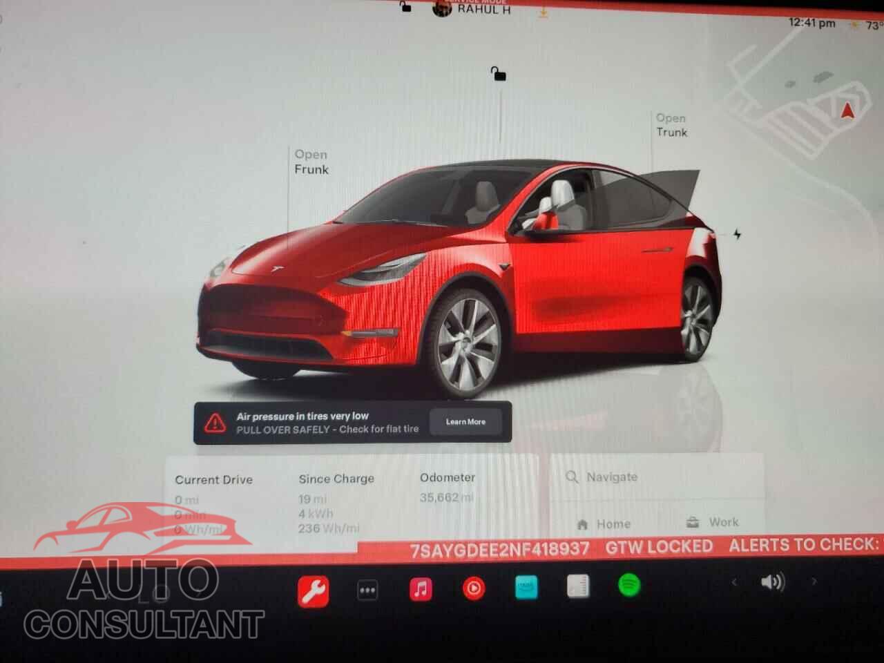 TESLA MODEL Y 2022 - 7SAYGDEE2NF418937