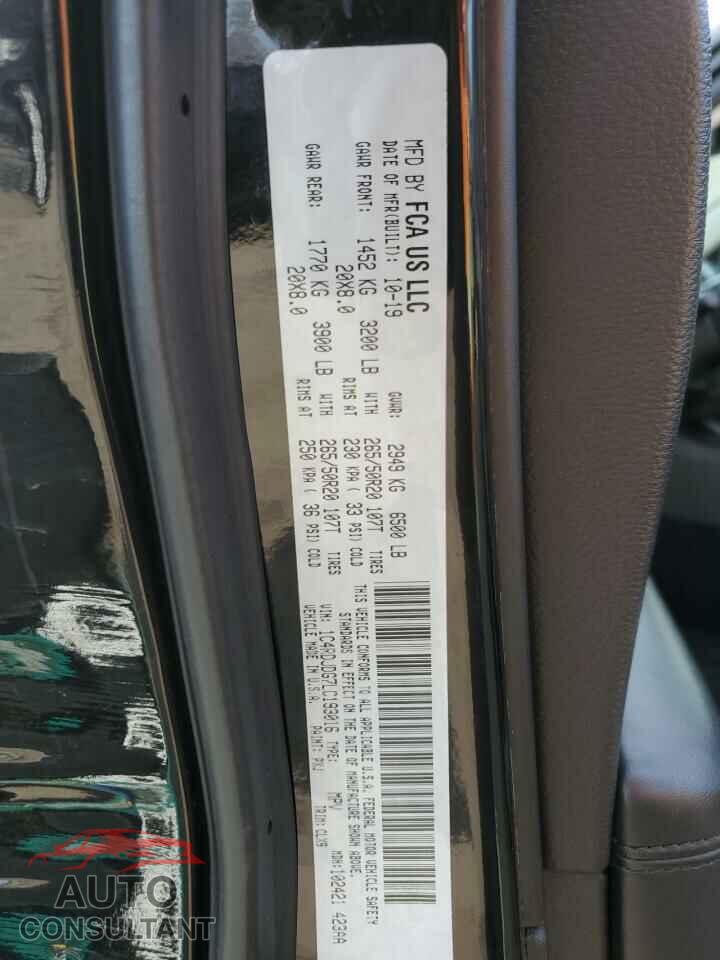 DODGE DURANGO 2020 - 1C4RDJDG7LC193016
