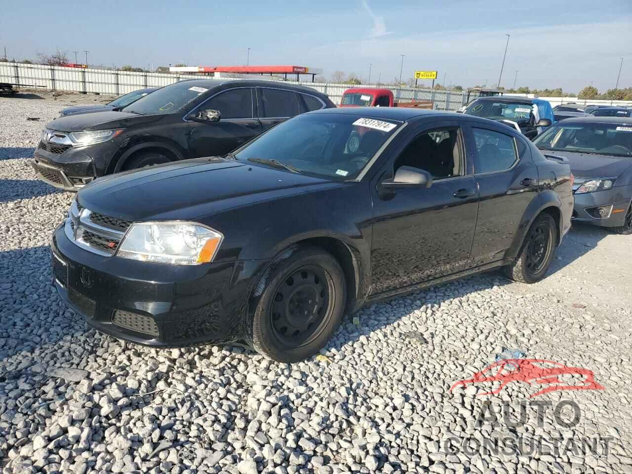 DODGE AVENGER 2012 - 1C3CDZAB9CN220304