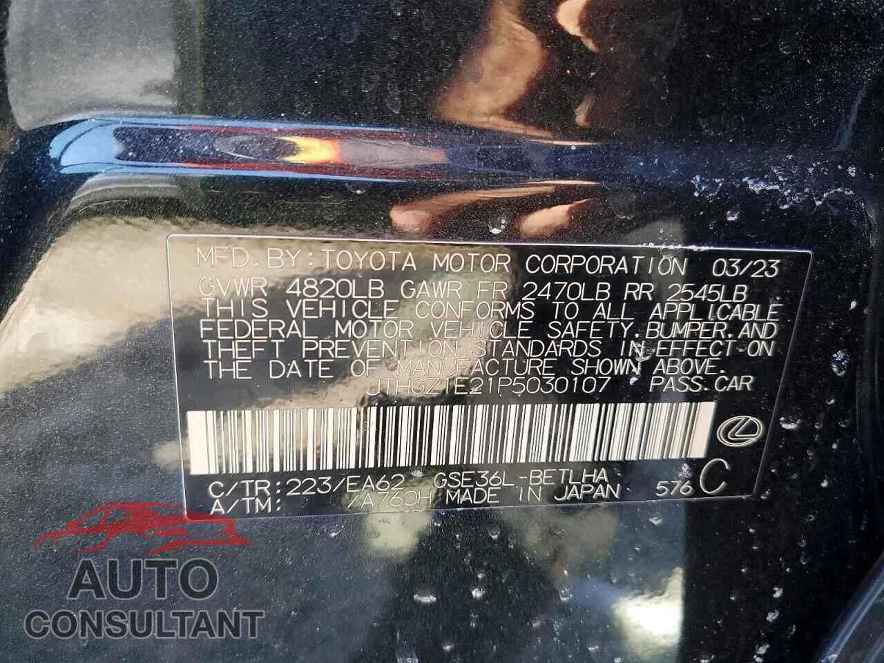 LEXUS IS 2023 - JTHGZ1E21P5030107