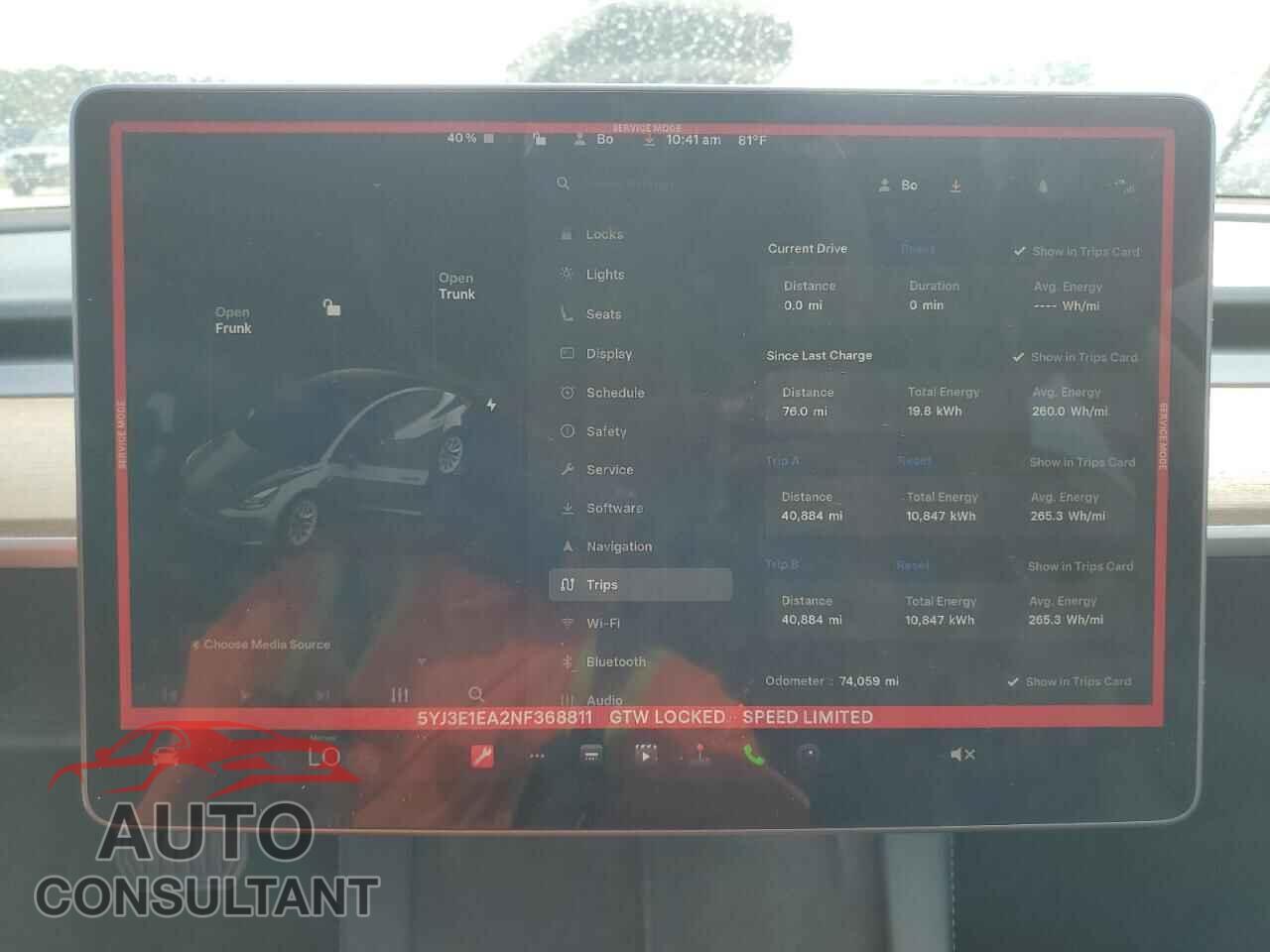 TESLA MODEL 3 2022 - 5YJ3E1EA2NF368811